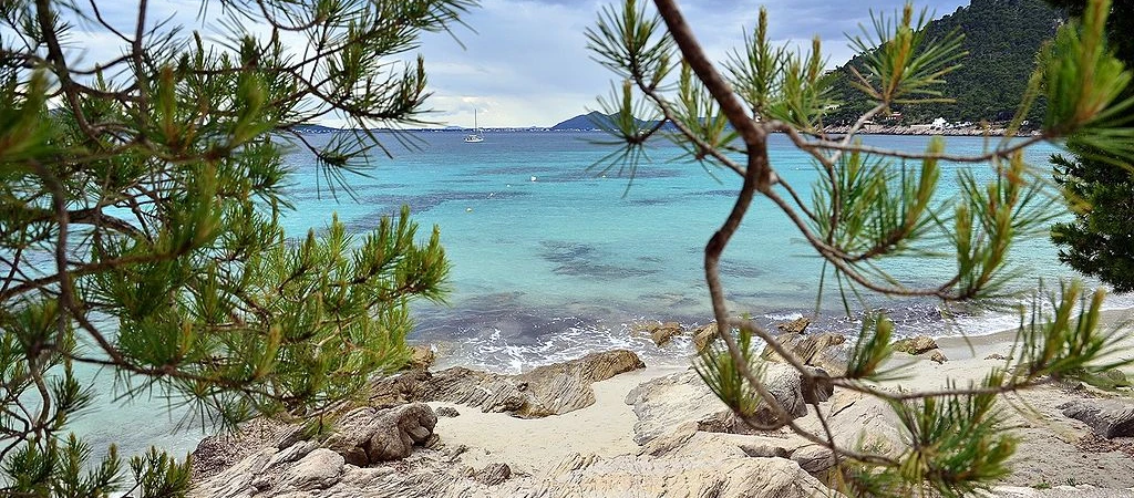 Imagen de la playa de Formentor - Mallorca