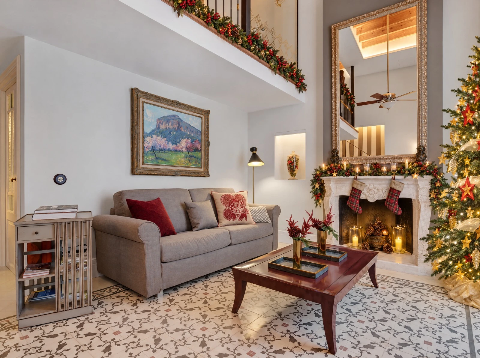 The Christmas Suite living room